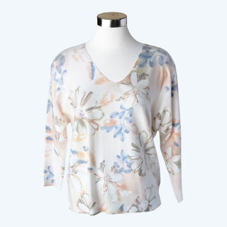 WW32003B Sweater Beige/Blue/Yellow