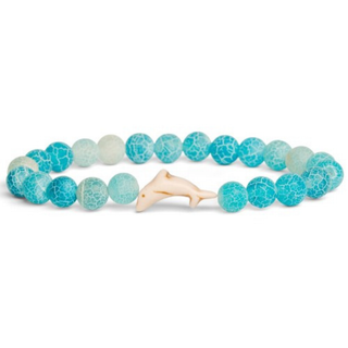 The Odyssey Dolphin Bracelet - Aqua Blue #W-ODY-AQUA