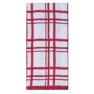 KB Cinnabar 2PC Plaid Terry Towel #R6458