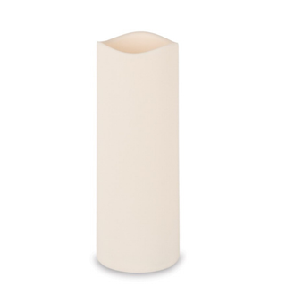 46049 Candle Pillar Indoor/Outdoor Bisque 4.5x12