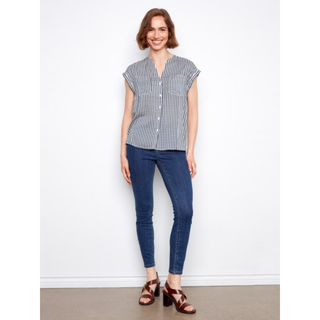 C4692 581C Blouse Navy