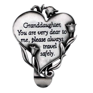 Visor Clip - Granddaughter Heart #KVC331