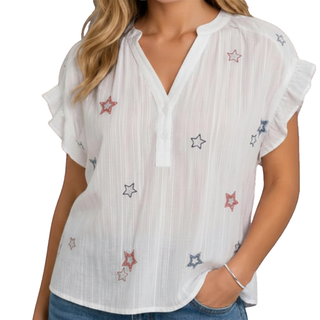 WW72082 Shirt Red/White/Blue