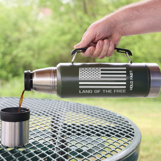 Magnum Steel Drink Tank Green Flag 42oz #MUGS266