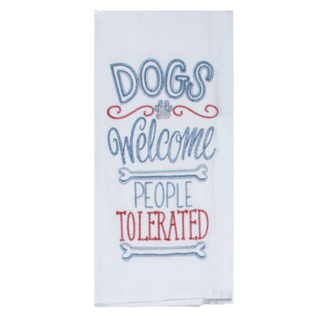 Wags Dogs Welcome Emb F/S #A8628