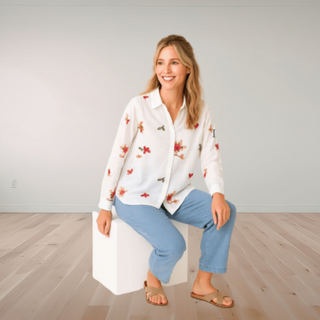WW72072 Shirt Floral Print White