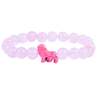 The Excursion Lion Bracelet - Kenya Orchid Pink Stone #W-EXCUR-Pink