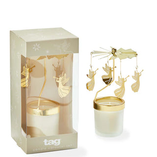 Snowcap Angel Carousel Candle Set/2 #G20208