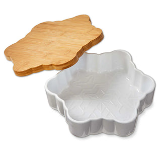 Snowflake Baker With Lid/Trivet #G20346