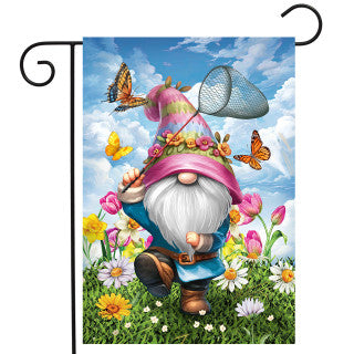Springtime Gnome Garden Flag #G02455