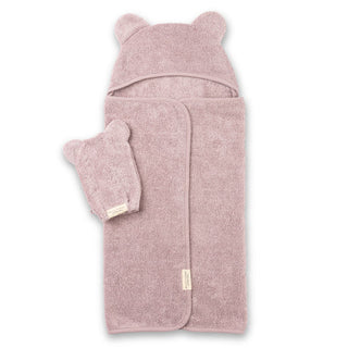 Hooded Towel + Wash Mitt Set - Orchid #GLCTS07