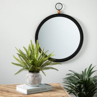 Round Wall Mirror Black #MIR204