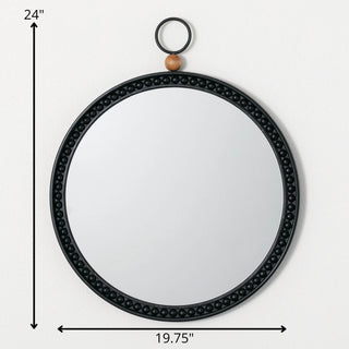 Round Wall Mirror Black #MIR204