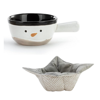 Snowman Soup Crock & Bowl Cozy #2020220300