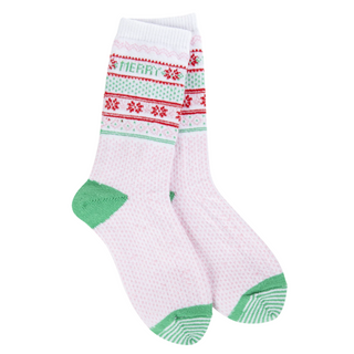 75688 WSHMICRW Merry Christmas Socks