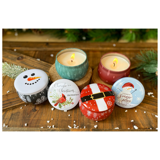 Holiday Tin Candle 4.4oz #72921-CD