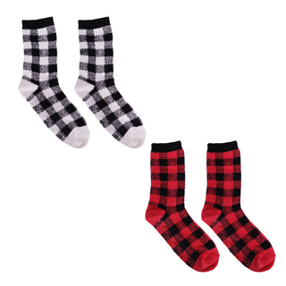 Buffalo Check Therapeutic Spa Socks #73712-F