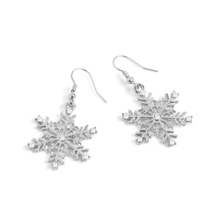 WN004706 Large Snowflake Silver Ear 5C50