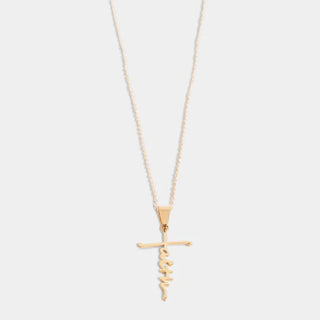 WN005173 Faithful Cross Gold Nk 5C50