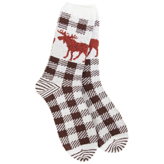 76461 WSNWCRW Nature Walk Crew Socks Brown
