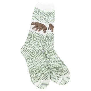 76402 WSNWCRW Nature Walk Crew Socks Green