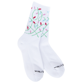 76320 WSSPORT Sport Mini Crew Socks Christmas Lights)