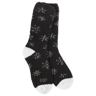 76351 WSWISHCRW Winter Shimmer Crew Socks Black