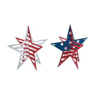 Metal Americana 3D Star #E24486