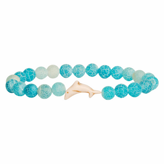 The Odyssey Dolphin Bracelet - Aqua Blue #W-ODY-AQUA