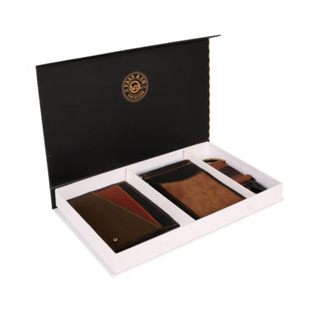 Men's Wallet 3 Pc Gift Set Green/Brown #MGC70