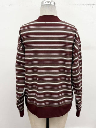 MN5829 Mock Neck Top Burgundy
