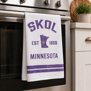 Minnesota SKOL Banner Kitchen Towel