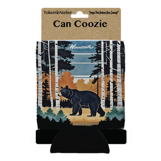 MN Still Life Bear 12 oz Can Koozie 