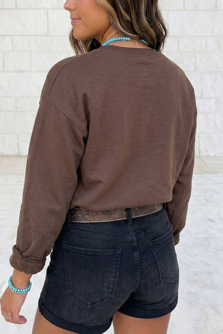 P1017-S Sweatshirt Coffee