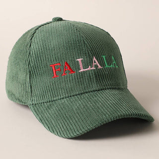 FALALA Colorful Embroidery Corduroy Cap