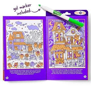 Neon Halloween Hidden Pictures Puzzles