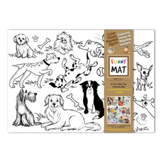 Coloring Mat:  Dogs