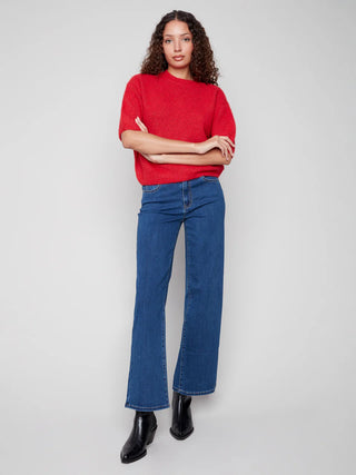 C2858 340C Sweater Crimson