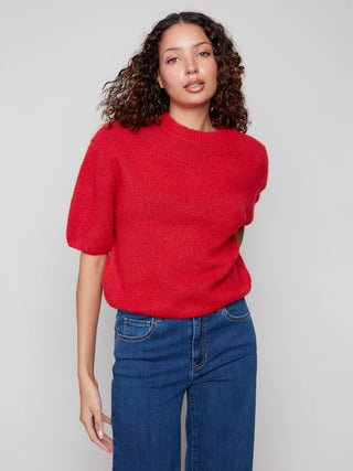 C2858 340C Sweater Crimson