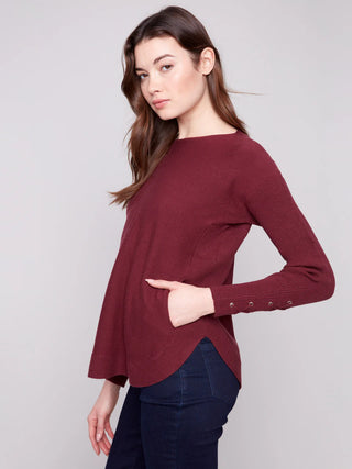 C2380Y Sweater Cabernet
