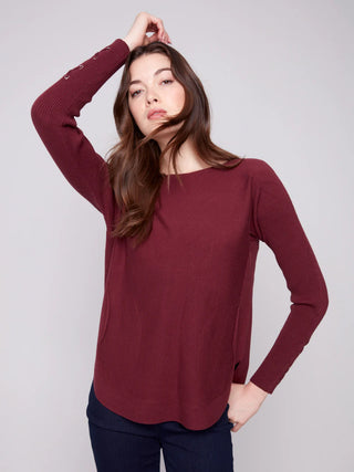 C2380Y Sweater Cabernet
