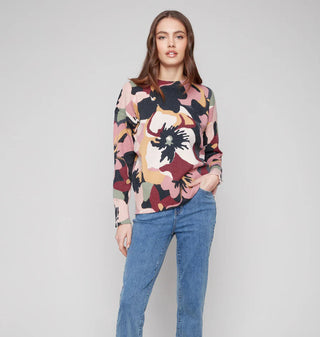 C2574RR 974A Sweater Flowery