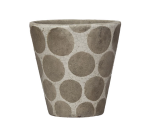 Terra-cotta Planter W/Dots #DF6482