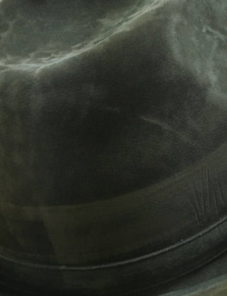 German Hunter Green Hat Fedora And Edelweiss & Feather