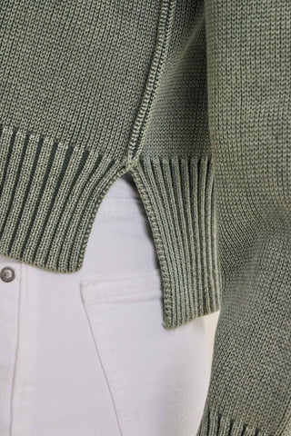 E4005SW Sweater Washed Olive