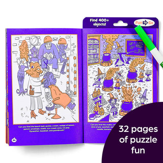 Neon Halloween Hidden Pictures Puzzles