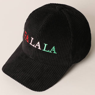 FALALA Colorful Embroidery Corduroy Cap