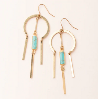 EA005-Turquoise/Gold Ear 4S93