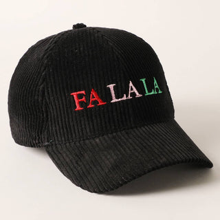 FALALA Colorful Embroidery Corduroy Cap