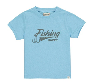 Falmouth Tee Aqua "Fishing" #HB1046h